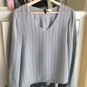 Silk J. Crew Blouse gingham pattern
